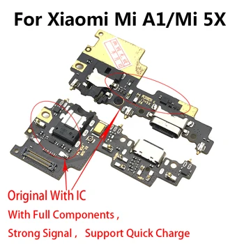 10 шт. Оригинальный для Xiaomi Mi A1 A2 lite A3 USB Разъем для зарядки док-станции Гибкий кабель Плата