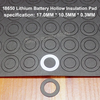 100 шт./лот, литиевая батарея 18650, изоляционная прокладка meson 18650, прокладка с плоской головкой, изоляционная прокладка, черная быстрая бумага