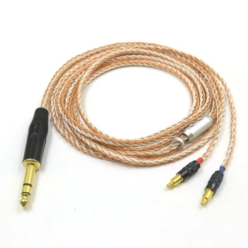 16 Жил, серебристый + медный кабель для наушников ATH-AP2000Ti 750 770H 990H, наушники ADX5000 MSR7B