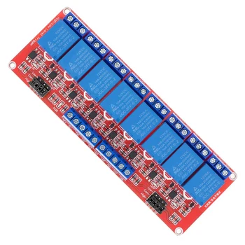 2 шт. Релейный модуль с оптроном высокого/низкого уровня для Arduino (реле 12 В, 8 каналов)
