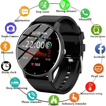 2022 neue Smart Uhr Männer Frauen Full Touch Screen Sport Fitness Uhr IP67 Wasserdichte Bluetooth Für Android IOS Smartwatch Män