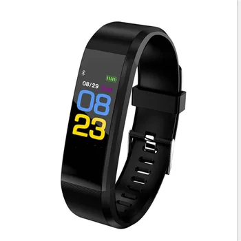 2023 115Plus Смарт-часы, совместимые с Bluetooth, Спортивные часы, Браслет для здоровья, Браслет с шагомером для фитнеса, Пульсометр, 115 Смарт-браслет