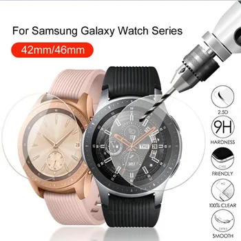 3 / 1 упаковка защитных пленок из закаленного стекла 9H для Samsung Galaxy Watch 46 мм 42 мм, защита экрана от царапин, Защитная стеклянная пленка