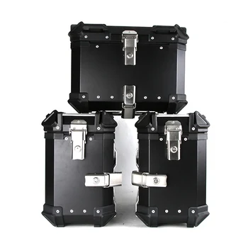 45L + 38L боковая коробка accesorios para motos запчасти и аксессуары для мотоциклов из сплава, верхний чехол, багажник, задние коробки