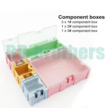 5 шт./компл. Коробка для хранения компонентов, коробки для микросхем SMT SMD Wen Tai (1 # 2 # 3 #) Комплект коробок 200 компл./лот