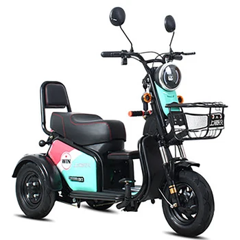 600 Вт 48 В Трехколесный Электрический Мотоцикл с Литиевой Батареей, Поролоновое Сиденье, Двойная Система Демпфирования, Ebike для Женщин