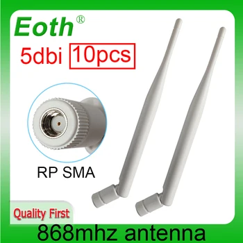EOTH 10шт антенна 868 МГц 5dbi sma женский 915 МГц lora antene модуль интернета вещей АТС lorawan приемник сигнала antena с высоким коэффициентом усиления