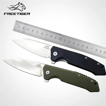 FREETIGER Складной Нож FT920 с лезвием D2 и Ручкой G10 для Охоты на Открытом Воздухе, Выживания в Кемпинге, Складной Карманный Нож, Повседневные EDC Инструменты