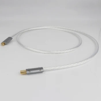 Hi-Fi Nordost ODIN Высочайшее качество Посеребренный + Моноаудио щит USB Кабель Высокого Качества от типа A до Типа B Hi-Fi Кабель для передачи данных для ЦАП