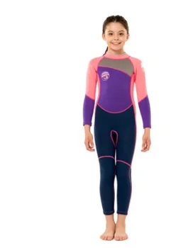 HISEA Scuba Неопреновые детские гидрокостюмы для дайвинга, Детская одежда для купания, Одежда с длинными рукавами, цельный гидрокостюм для подводного плавания, Рашгард, гидрокостюм для серфинга