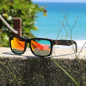 KDEAM Обновил Спортивные Мужские Солнцезащитные очки, Поляризованные, Шокирующих Цветов, Солнцезащитные Очки Для Вождения На Открытом Воздухе, Фотохромные Солнцезащитные Очки С Коробкой