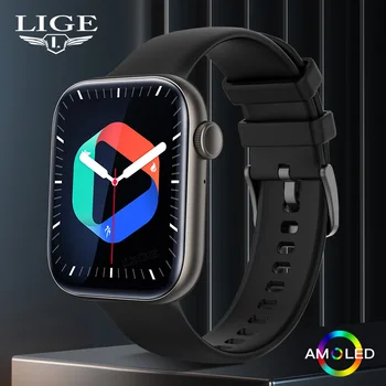 LIGE Смарт-Часы Для Женщин С Полным Сенсорным экраном Bluetooth Водонепроницаемые Часы Спортивный Фитнес-Трекер Smartwatch Женский Reloj Mujer