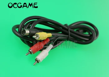 OCGAME Горячая Распродажа Высококачественный 6 футов 1800 мм Ретро-бит AV RCA Аудио-Видео кабель Для Sega Genesis 2 3 II III Соединительный Шнур 30 шт./лот