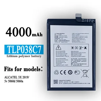 TLP038C7 Оригинальная Высококачественная Сменная батарея Для Alcatel 3x5 В 5060a 5060d Встроенные Литиевые батареи Большой емкости последних моделей