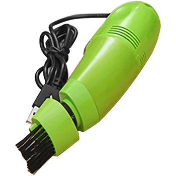 USB Компьютерная клавиатура Пылесос Мини Настольный Пылесборник Ручной инструмент для уборки стола зеленый