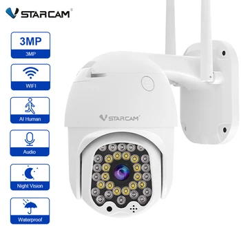 Vstarcam 3MP Наружная Wifi IP-камера Аудио Видеонаблюдения 1080P Беспроводная Камера видеонаблюдения с Обнаружением человека Ночного видения