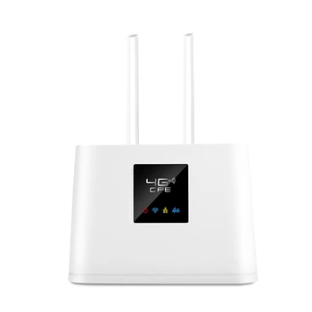 Wifi-маршрутизатор 4G CPE Wifi Sim-карта Внешняя антенна RJ45 WAN LAN Высокоскоростные беспроводные маршрутизаторы Сетевой адаптер, штепсельная вилка США