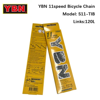YBN 11 Скоростная Велосипедная Цепь S11TIB MTB Дорожные Велосипедные Цепи 120L Черный Для Shimano SRAM Для Системы Campanolo Аксессуары Для Велосипедов