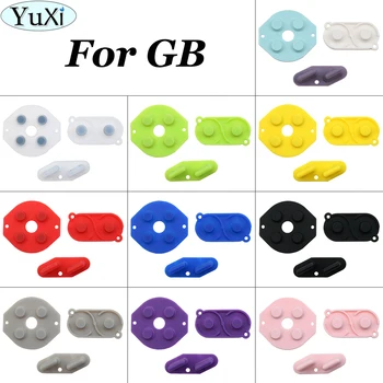 YuXi 10 Цветных Резиновых Проводящих кнопок A-B D-pad для Nintend для GameBoy для GB Силиконовая Проводящая клавиатура Start Select