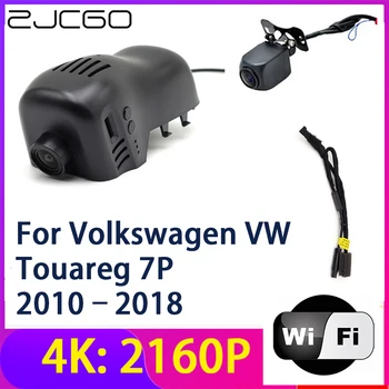 ZJCGO 4K 2160P Dash Cam Автомобильный видеорегистратор Камера 2 объектива Рекордер WiFi Ночного видения для Volkswagen VW Touareg 7P 2010 ~ 2018
