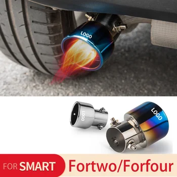 Автомобильный Глушитель Выхлопная труба для Smart 453 Fortwo Forfour Модификация системы из нержавеющей стали Внешние аксессуары