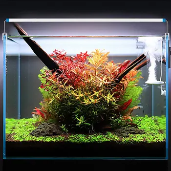 Аквариумный Светодиодный Светильник Super Slim Fish Tank Aquatic Plant landscape Grow Lighting Яркая Зажимная Лампа 18-71 см для аквариума