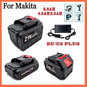 Батарея 6A/4A/2A для Makita 18V 21V Модернизированная Батарея BL1830B BL1850B BL1850 BL1840 BL1860 BL1815 Сменная Литиевая Батарея
