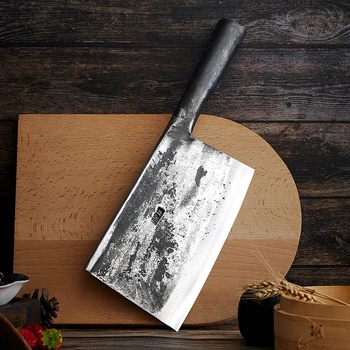 Бесплатная доставка ZGX Профессиональный кованый нож шеф-повара для разделки мяса Кухонные многофункциональные разделочные ножи ручной работы мясницкий нож