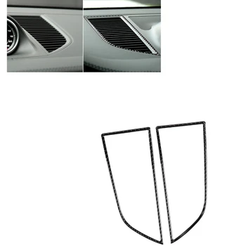 Боковое вентиляционное отверстие для выхода воздуха из приборной панели из углеродного волокна, отделка крышки приборной панели, Свежая рамка Безель Для Porsche Macan 2015-2022