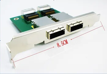 Внутренний SFF-8087 Sas 36P на 2 порта Внешний HD Sas26P SFF-8088 Адаптер для PCI-карт Mini SAS PCI на передней панели