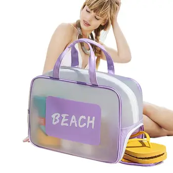 Водонепроницаемая пляжная сумка, сумка для бассейна, органайзер большой емкости, дорожная сумка с мокрым и сухим разделением, дизайн для пляжа