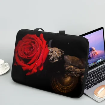 Горячая Модная сумка для ноутбука с 3D принтом Розы HP Dell Asus Apple Huawei, Универсальная дорожная сумка для 10.12.13.15.17-дюймового компьютерного корпуса