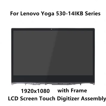 Для Lenovo Yoga 530-14IKB 81EK Серии 1920x1080 IPS ЖК-панель Экран дисплея Сенсорное Стекло Дигитайзер в Сборе с Рамкой