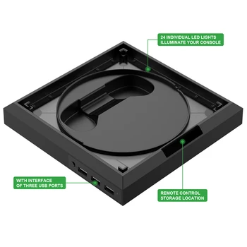Для Xbox Серии X/S Вертикальная Подставка Многофункциональная Зарядная База RGB Красочный Световой Контроллер Ручка Кронштейн Зарядного устройства