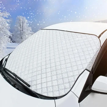 Защита от снега на лобовом стекле Автомобиля, солнцезащитный козырек, Антифриз, Зимний чехол для защиты переднего стекла автомобиля от замерзания