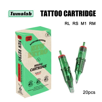 Игла для татуировки Tumalab, Картридж для татуировки с короткой иглой 08 # 10 # 12 # RL RS 10/20 шт., иглы для татуировки, одноразовые принадлежности для татуировки