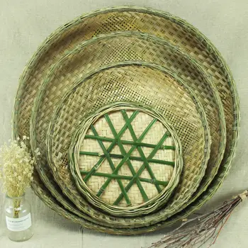 Изделия из бамбука: бамбуковый совок для мусора, перфорированное бамбуковое сито, рисовое сито, бамбуковая корзина для сушки бытовой химии, большой бамбук