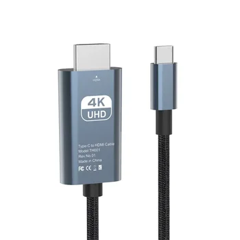 Кабель USB TYPE C-HDMI 4K 30HZ Кабельный адаптер USB TYPE-C-HDMI для Macbook Pro Type-C-HDMI