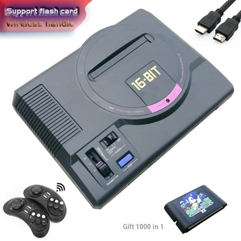 Классическая игровая консоль MD в стиле ретро китайского производства, игровые приставки Mega Drive поддерживают игры ever-drive, поддерживают выход HD