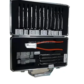 Коробка для слесарных инструментов LISHI 16 шт./компл. Оригинальный Инструмент для ремонта инструментов Lishi 2 в 1 с 1 Резаком для автомобильного замка