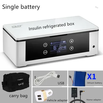 Коробка-холодильник для инсулина, охлаждающее лекарство, холодильник, ЖК-дисплей, коробка для лекарств, контроль температуры в автомобиле, рефр