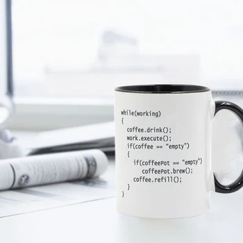 Кофе ++ Программа для программистов Кофейная Кружка, Керамическая чашка, Подарок для друзей, Мужа, Кружка на День рождения