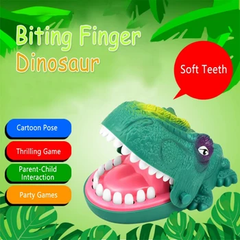 Креативная Игрушка Кусающий Палец Динозавр, Игрушка Большой Крокодил, Тянущийся К Столешнице, Кусающая Палец Игра, Забавная Интерактивная Игрушка, Семейная Игра