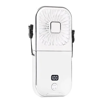 Мини-вентилятор, Портативный USB Складной Персональный ручной вентилятор, держатель для телефона, Вентилятор с регулировкой 4 скоростей для вождения на открытом воздухе, офис