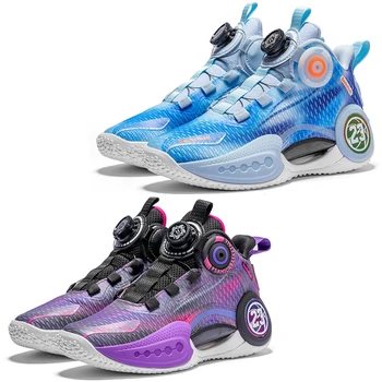 Модная молодежная детская спортивная обувь для мальчиков и девочек, обувь для школьных спортивных тренировок, Баскетбольная обувь для студентов 33-42