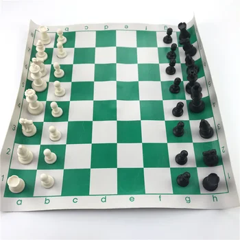 Набор настольных игр в шахматы Международного стандарта Портативный Набор пластиковых шахмат для соревнований King с шахматной доской Для развлечений