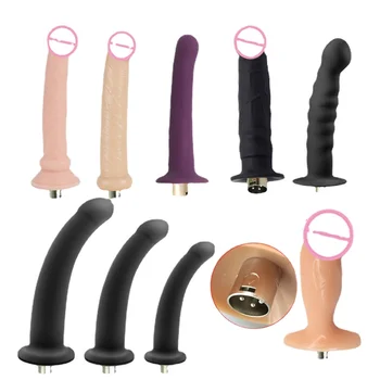 Насадка для секс-машины 3XLR для женщин, реалистичный фаллоимитатор, твердый силиконовый резиновый пенис, Машина для любви, игрушки для анального секса для девочек