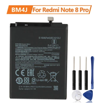 Новая Сменная батарея BM4J для Xiaomi Redmi Note 8 Pro 100% Новая батарея телефона 4500 мАч