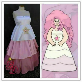 Новое Платье из Розового Кварца, Вдохновленное Вселенной, Для Косплея Беременной Женщины