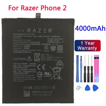 Новый 100% Оригинальный Аккумулятор мобильного телефона Razer Для Razer Phone 2 RC30-0259 Аккумулятор 4000 мАч телефонные Батареи Номер отслеживания + инструменты